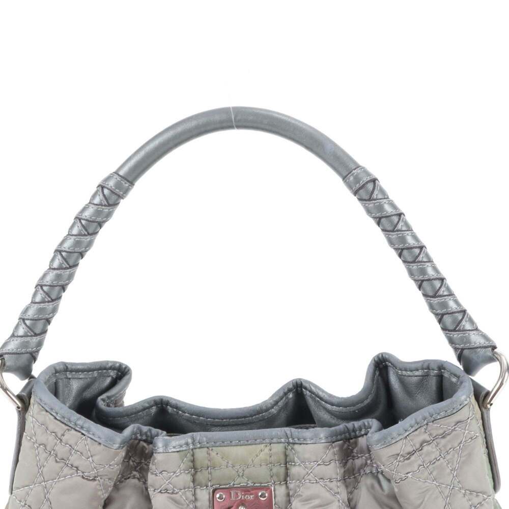 CHRISTIAN DIOR Gray Leather Shoulder Bag - Picture 2 of 9